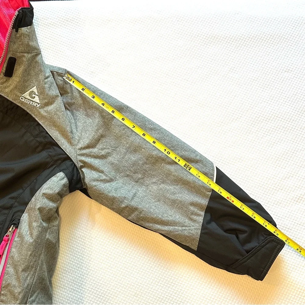 Gerry Girls Ski ⛷️ Snowboard 🏂 Snow Puffer Jacket Coat Black & Gray Pink details - Picture 7 of 10